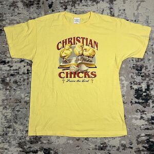 Christian Chicks Praise The Lord Vintage T-shirt Sx Large Jesus